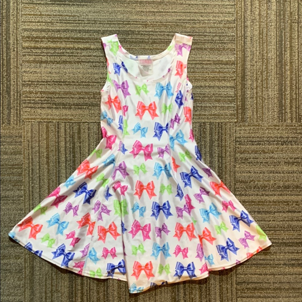 Terez Colorful Bow Print Kids Size 10/12 Dress